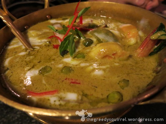 Green Curry Prawns