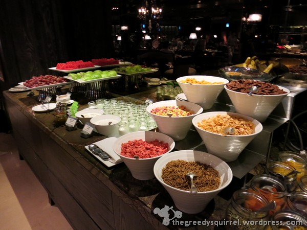Buffet Spread - Cereals, Yogurt and Fruits